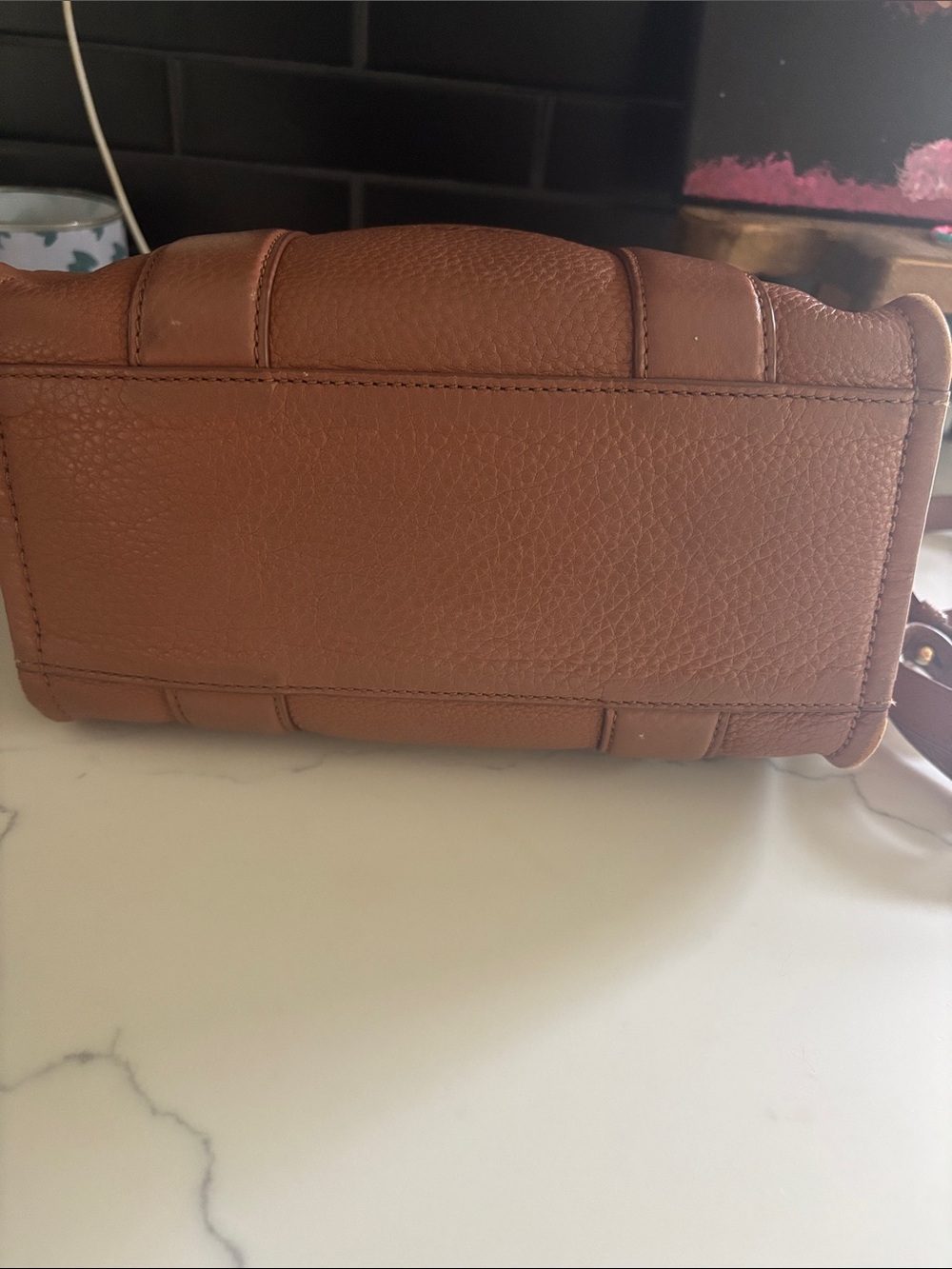 Marc Jacobs The Tote Bag in Chestnut Brown Leather - Picture 6 of 6